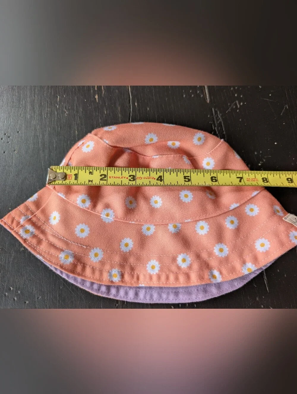 Handmade ATOQ Boutique Reversible UV Protection Children's Bucket Daisy Sun Hat